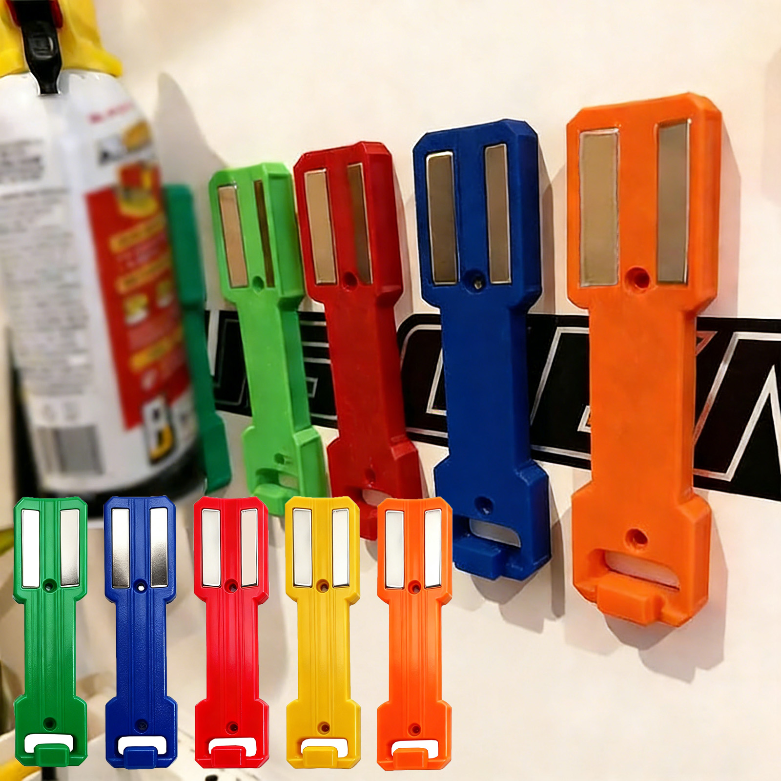 Workshop Tools Rack - Soporte magnético para lata de aerosol