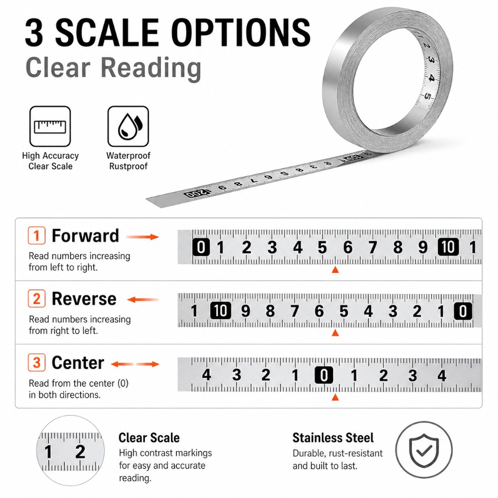 Cinta Métrica Autoadhesiva de  - Workshop Cutting Tools reseña y precio