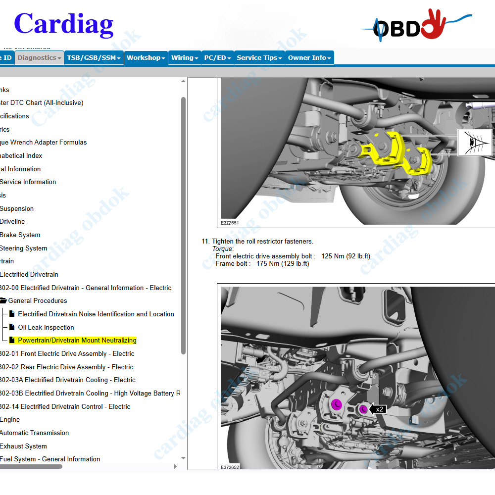 Software en Línea para Ford PT - Workshop Tools Online reseña y precio