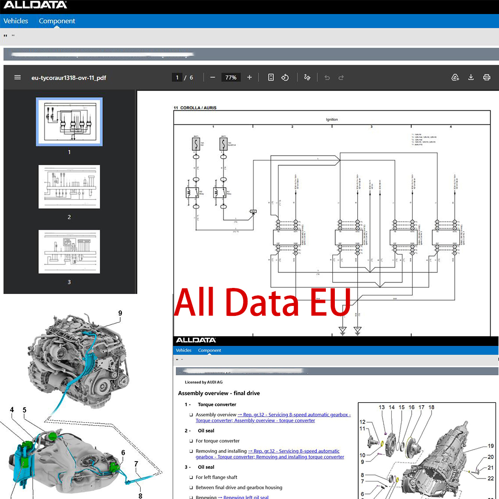 Software de Reparación Alldata - Workshop Tools Online reseña y precio