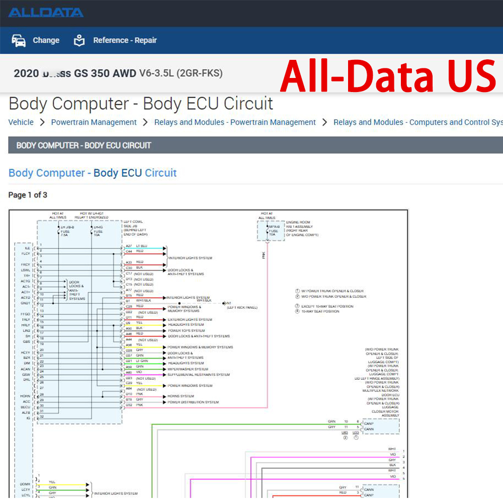 Software de Reparación Alldata - Workshop Tools Online reseña y precio