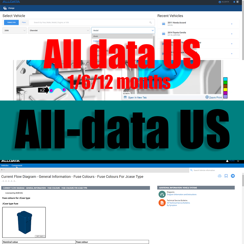 2026 Alldata US Versión Comple - Workshop Tools Online reseña y precio