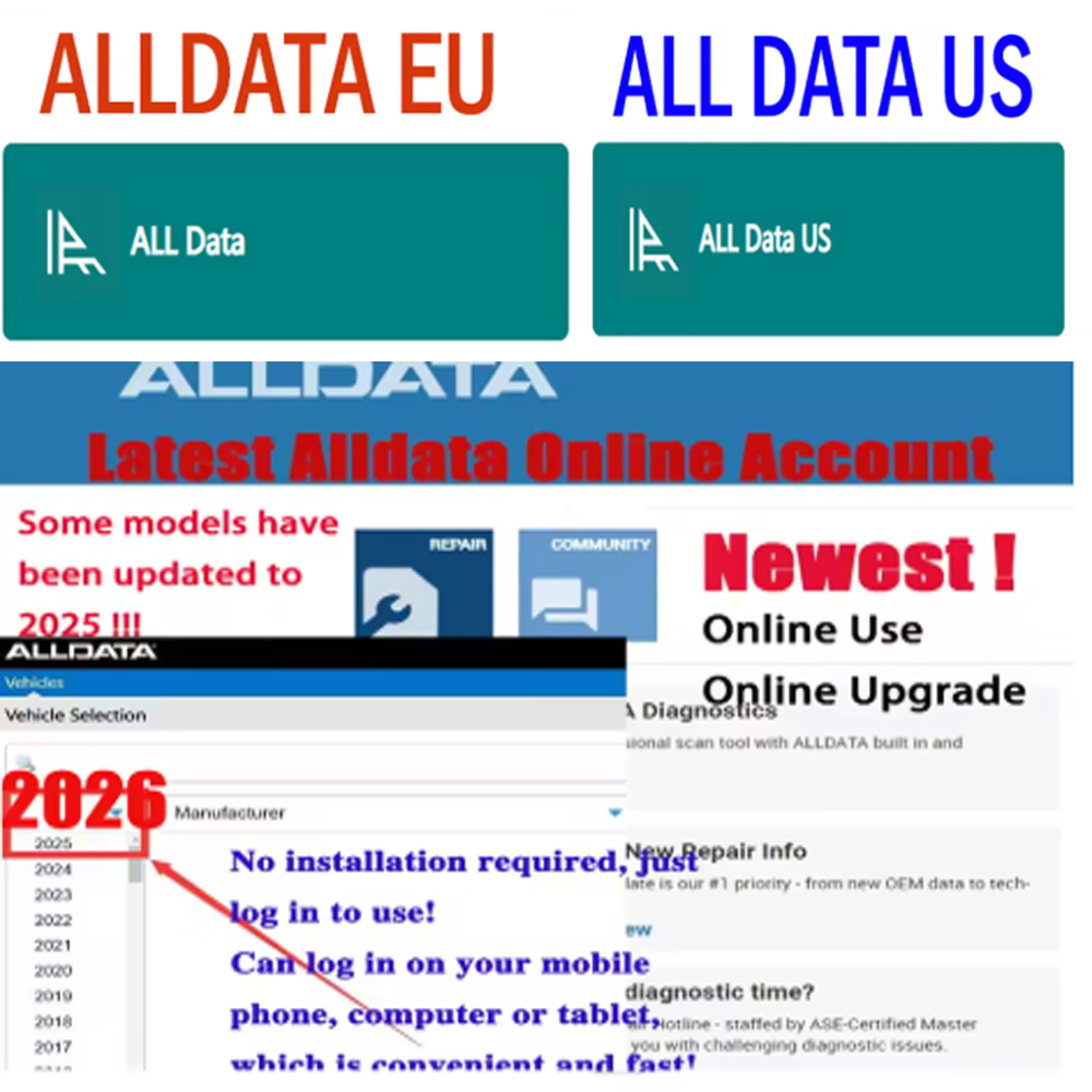 Alldata EU US, el Software de  - Workshop Tools Online reseña y precio